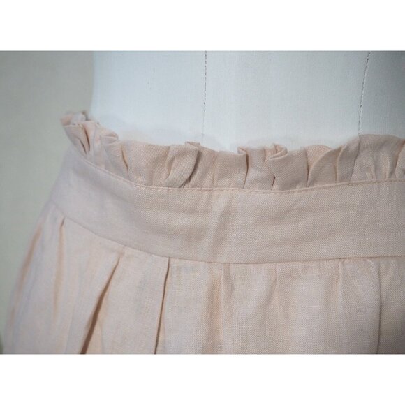 The Femm, Kaiya Rose Pink 100% Linen Shorts $265 NWT! US Size M - Picture 6 of 12